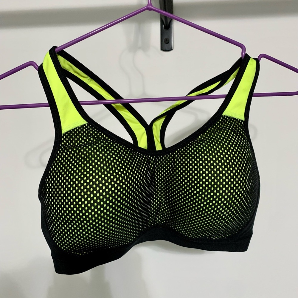 Champion 34C neon sports bra
